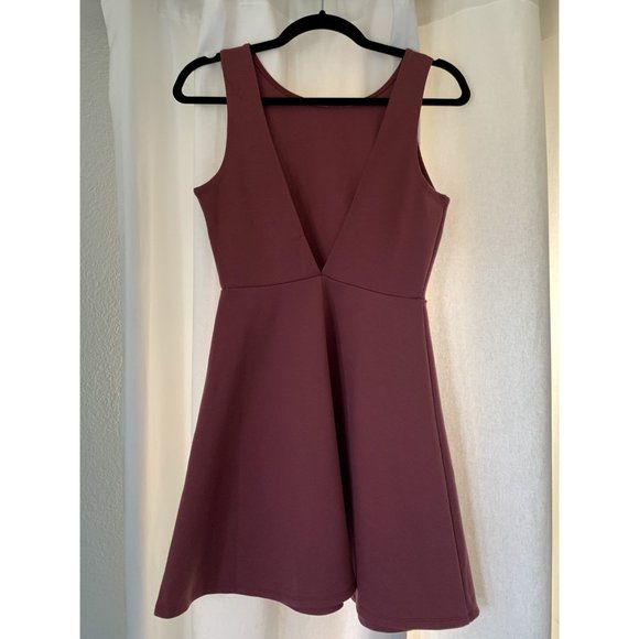 Mauve A-Line Dress - Picture 3 of 3
